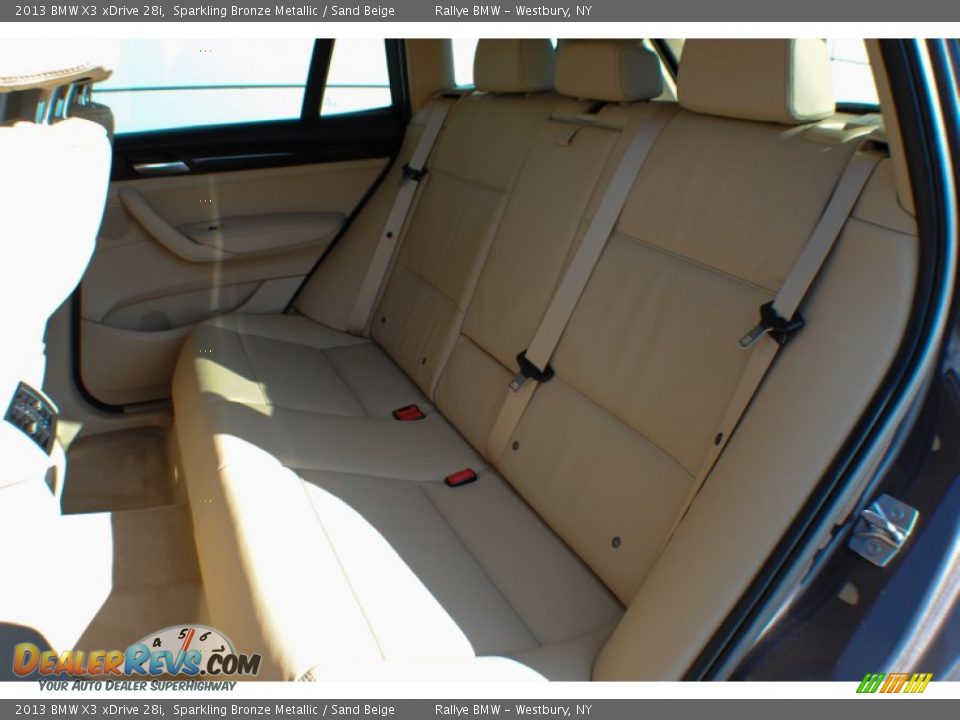 2013 BMW X3 xDrive 28i Sparkling Bronze Metallic / Sand Beige Photo #18