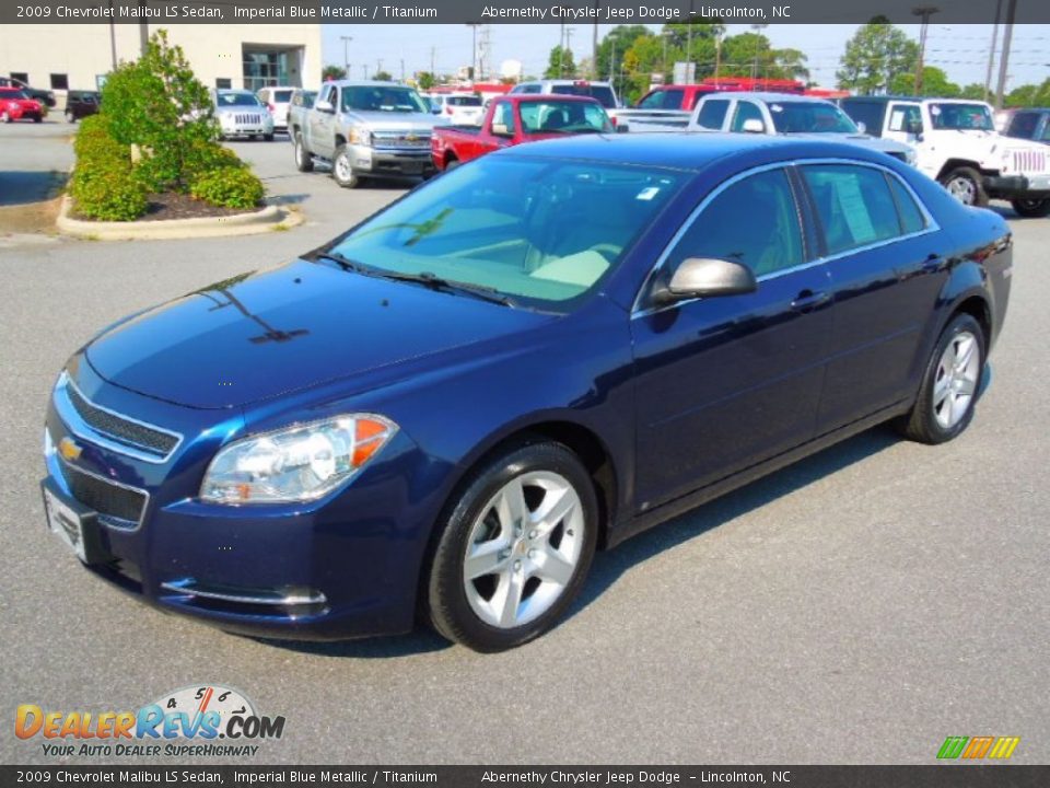2009 Chevrolet Malibu LS Sedan Imperial Blue Metallic / Titanium Photo #1