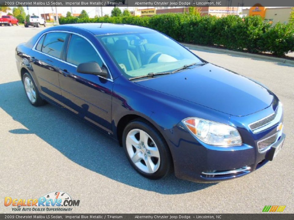 2009 Chevrolet Malibu LS Sedan Imperial Blue Metallic / Titanium Photo #2