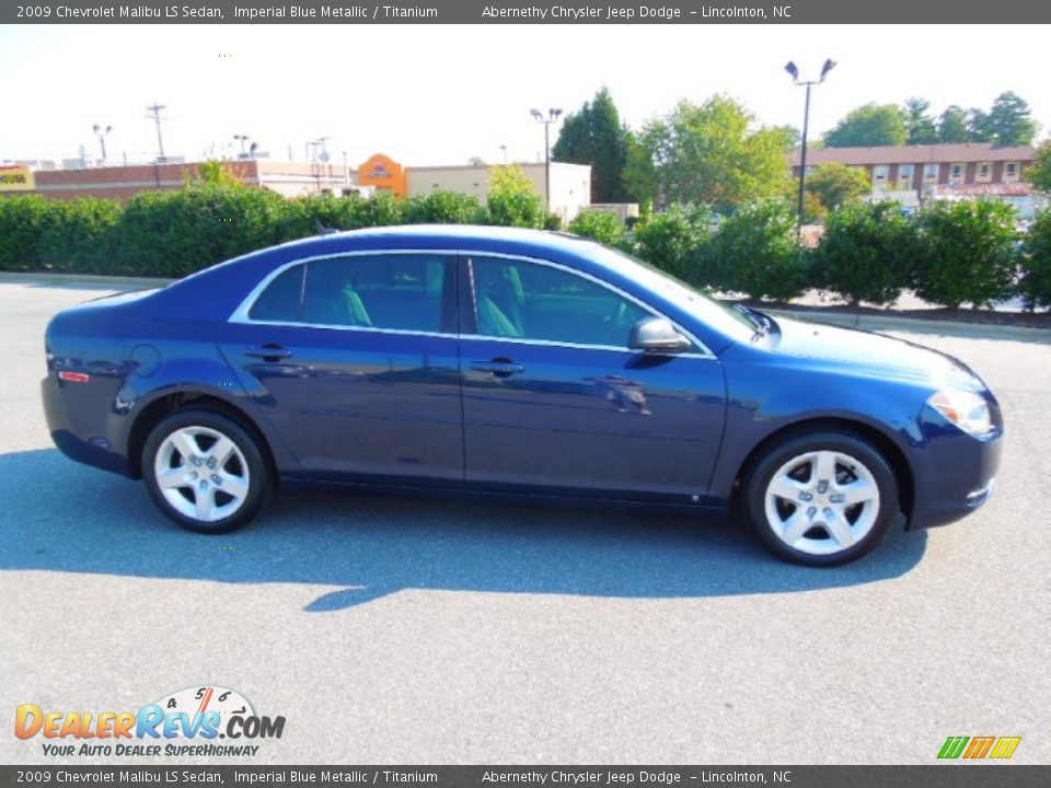 2009 Chevrolet Malibu LS Sedan Imperial Blue Metallic / Titanium Photo #3