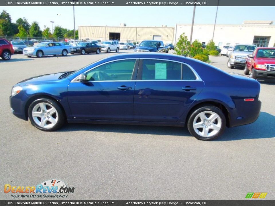 2009 Chevrolet Malibu LS Sedan Imperial Blue Metallic / Titanium Photo #4