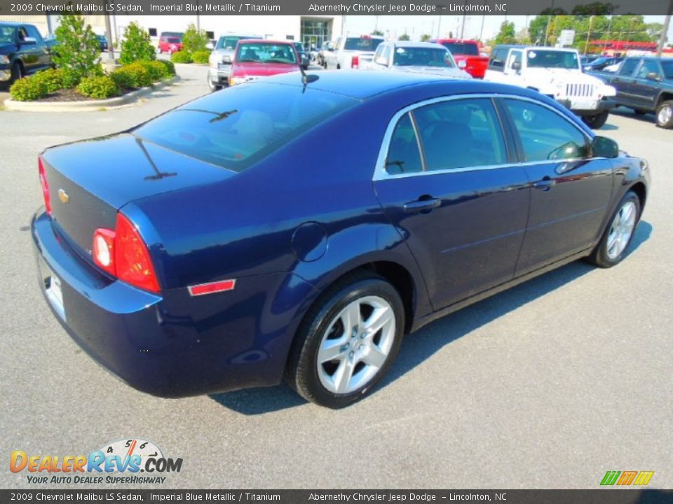 2009 Chevrolet Malibu LS Sedan Imperial Blue Metallic / Titanium Photo #6