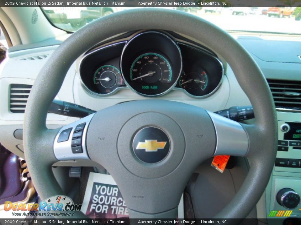 2009 Chevrolet Malibu LS Sedan Imperial Blue Metallic / Titanium Photo #13