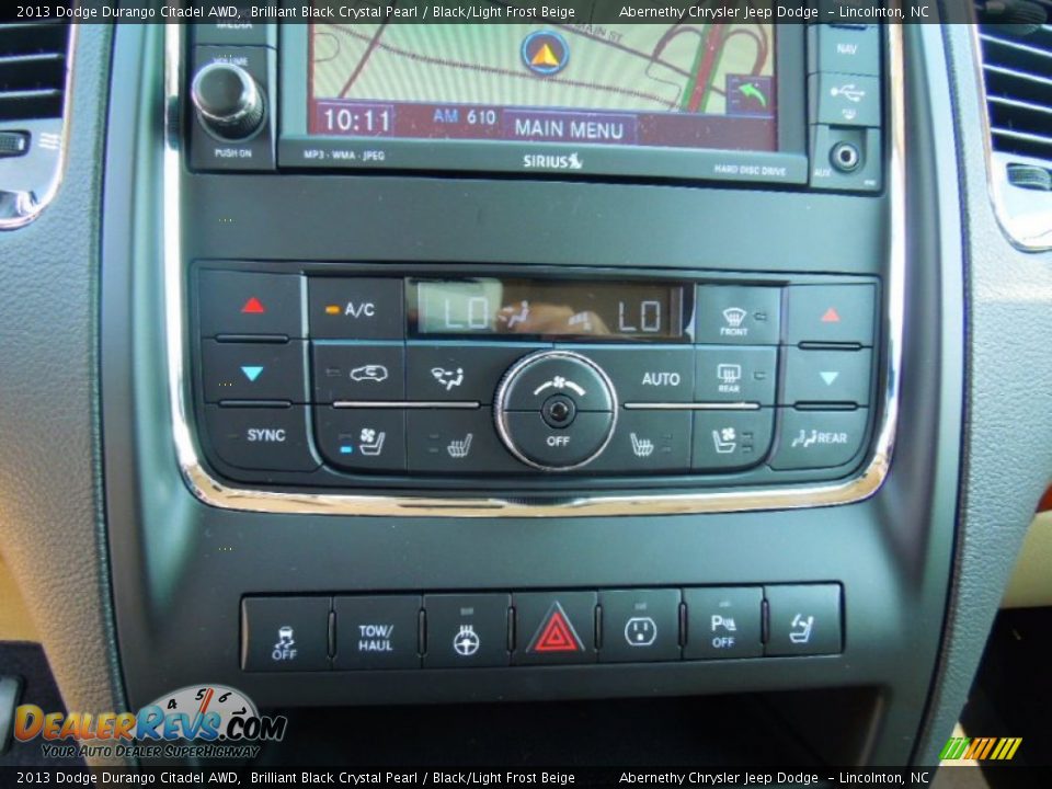 2013 Dodge Durango Citadel AWD Brilliant Black Crystal Pearl / Black/Light Frost Beige Photo #14