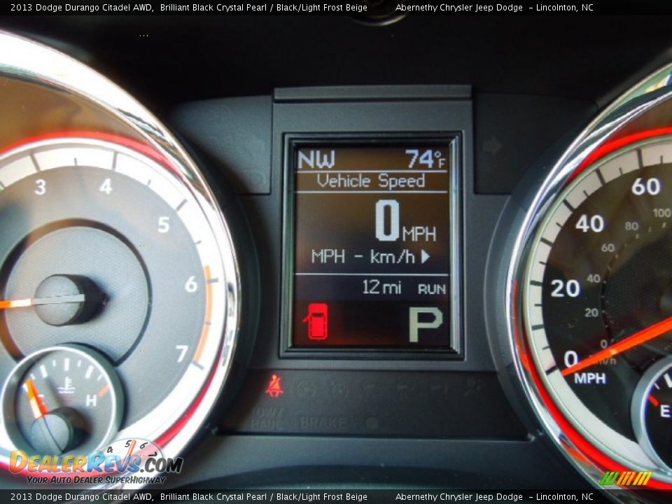 2013 Dodge Durango Citadel AWD Brilliant Black Crystal Pearl / Black/Light Frost Beige Photo #17