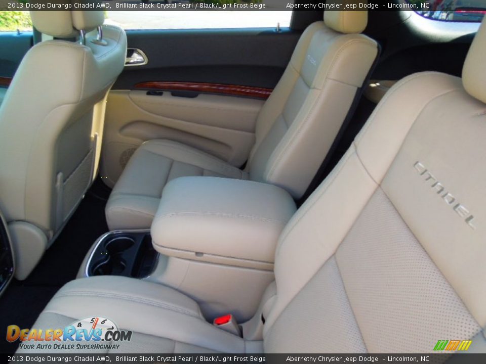 2013 Dodge Durango Citadel AWD Brilliant Black Crystal Pearl / Black/Light Frost Beige Photo #18