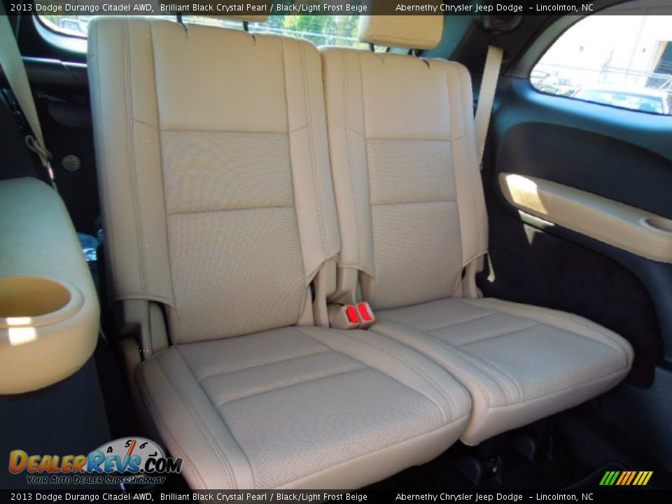 2013 Dodge Durango Citadel AWD Brilliant Black Crystal Pearl / Black/Light Frost Beige Photo #25