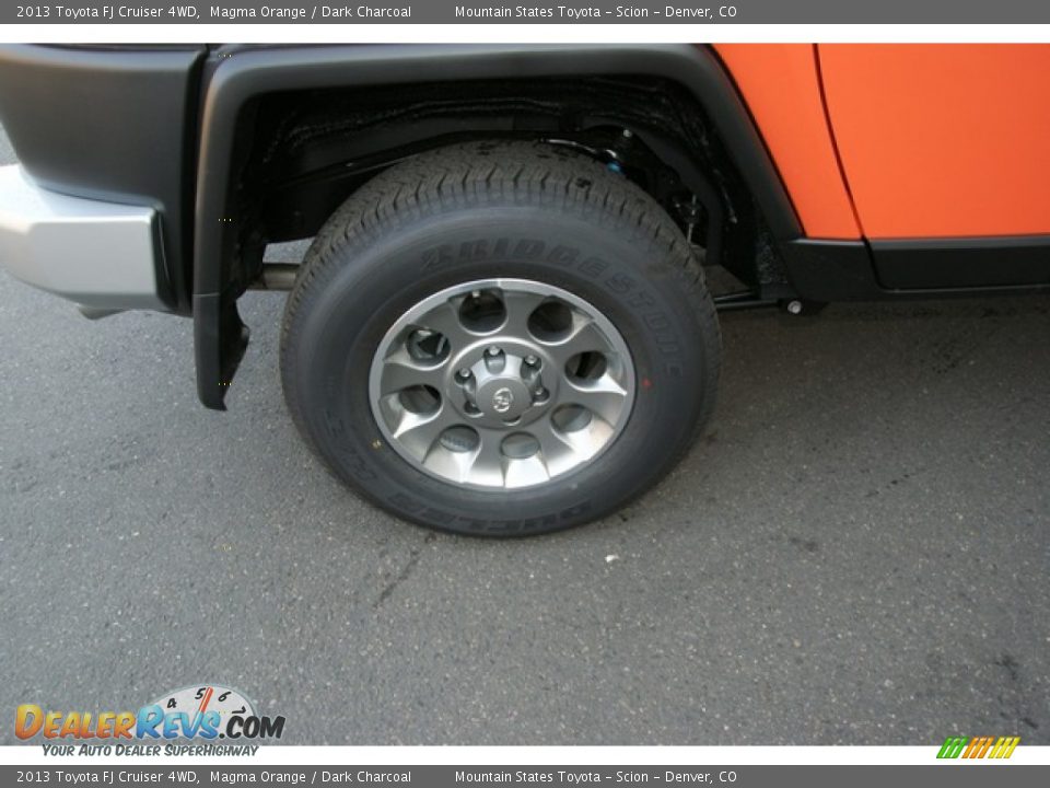 2013 Toyota FJ Cruiser 4WD Magma Orange / Dark Charcoal Photo #10