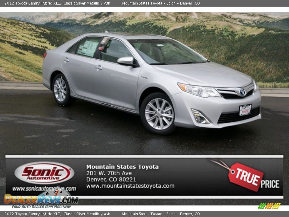 2012 Toyota Camry Hybrid XLE Classic Silver Metallic / Ash Photo #1