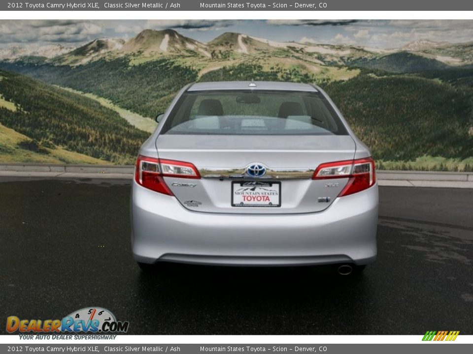 2012 Toyota Camry Hybrid XLE Classic Silver Metallic / Ash Photo #4