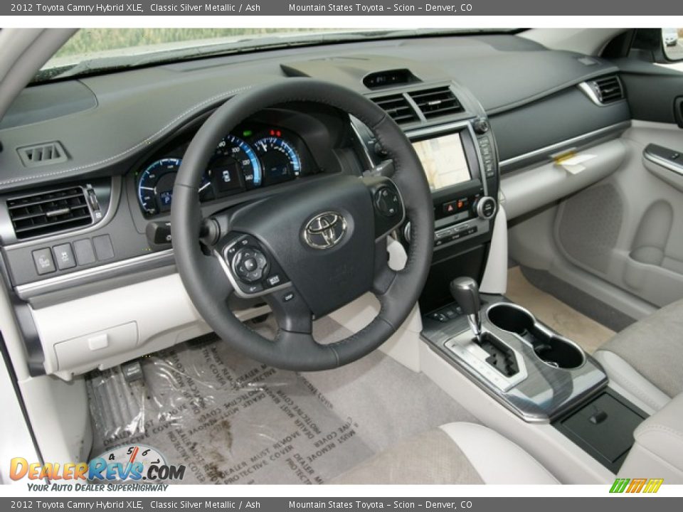 2012 Toyota Camry Hybrid XLE Classic Silver Metallic / Ash Photo #5
