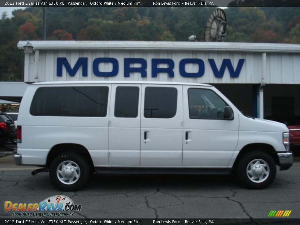 2012 Ford E Series Van E350 XLT Passenger Oxford White / Medium Flint Photo #1