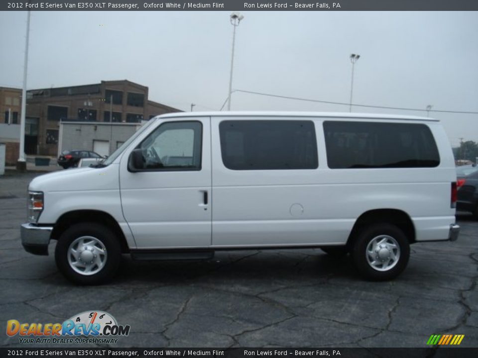 2012 Ford E Series Van E350 XLT Passenger Oxford White / Medium Flint Photo #5
