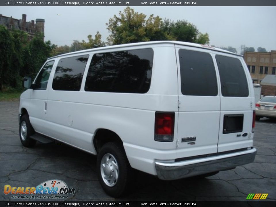 2012 Ford E Series Van E350 XLT Passenger Oxford White / Medium Flint Photo #6