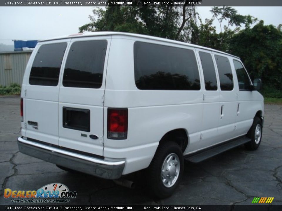 2012 Ford E Series Van E350 XLT Passenger Oxford White / Medium Flint Photo #8