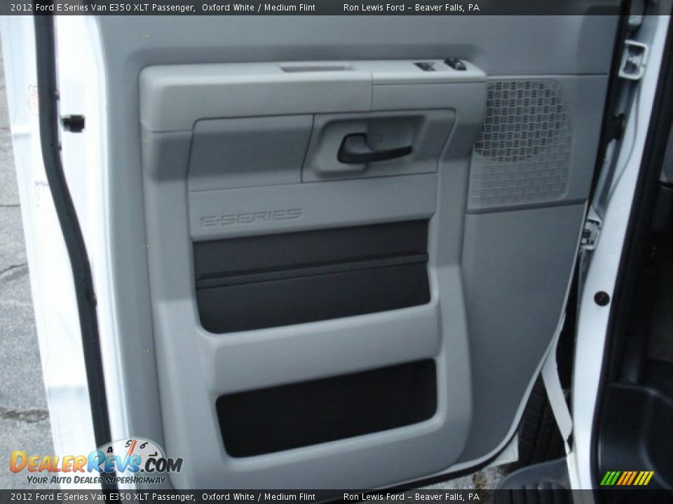 2012 Ford E Series Van E350 XLT Passenger Oxford White / Medium Flint Photo #11