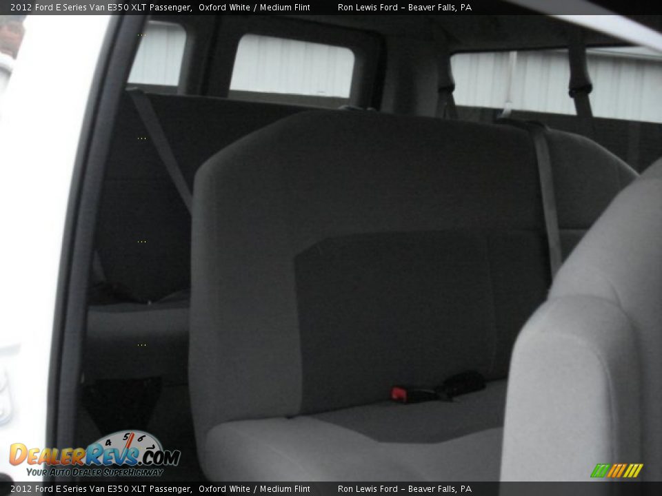 2012 Ford E Series Van E350 XLT Passenger Oxford White / Medium Flint Photo #13