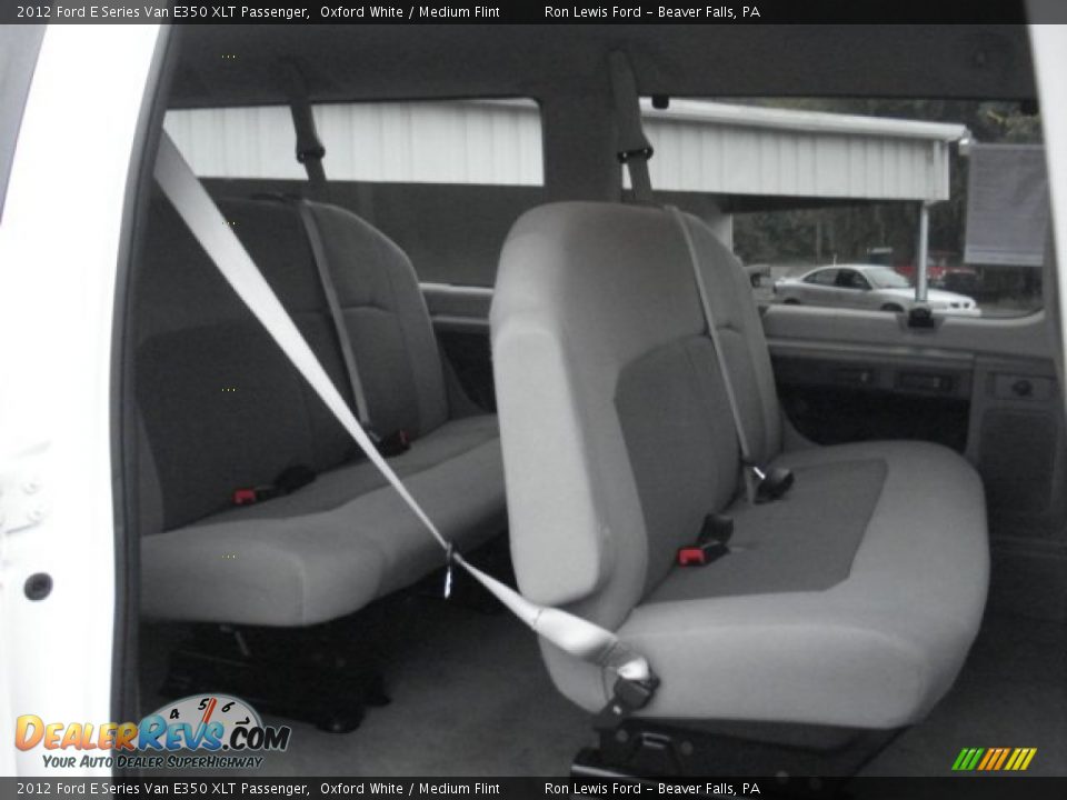 2012 Ford E Series Van E350 XLT Passenger Oxford White / Medium Flint Photo #14