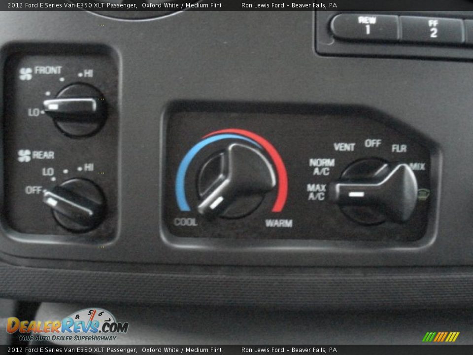 2012 Ford E Series Van E350 XLT Passenger Oxford White / Medium Flint Photo #18