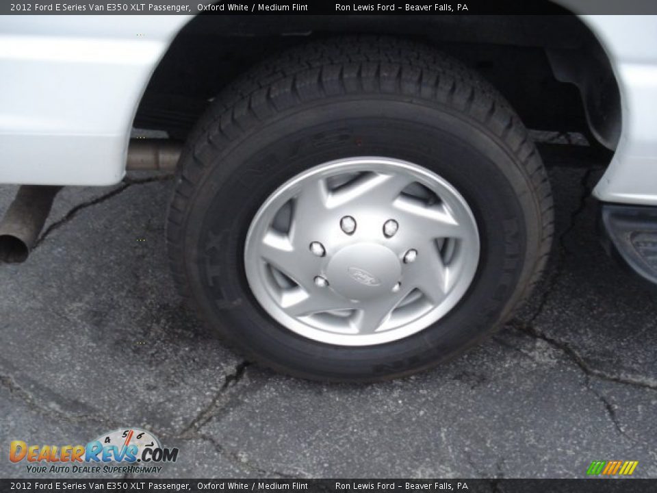 2012 Ford E Series Van E350 XLT Passenger Oxford White / Medium Flint Photo #24