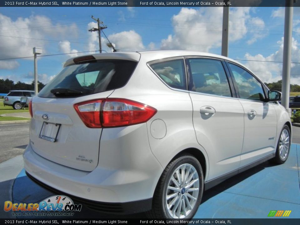 White Platinum 2013 Ford C-Max Hybrid SEL Photo #3