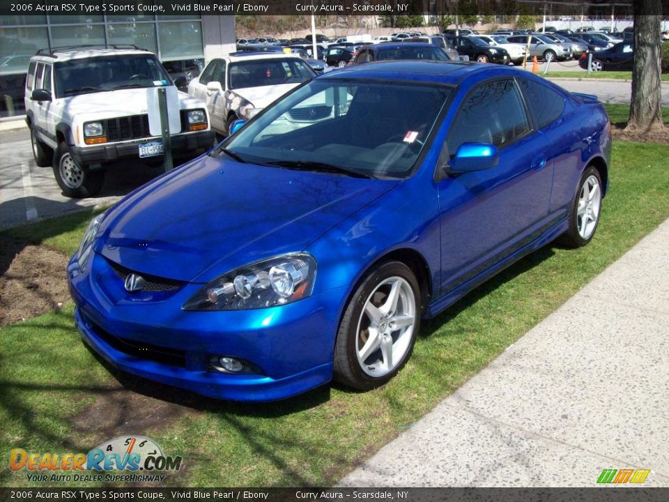 2006 Acura RSX Type S Sports Coupe Vivid Blue Pearl / Ebony Photo #3