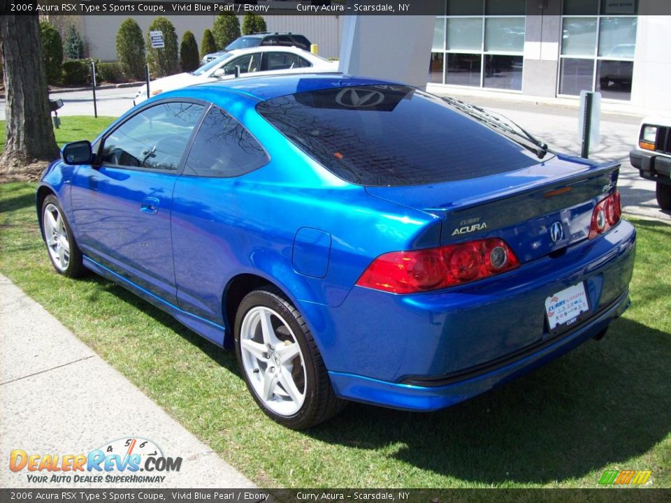 2006 Acura RSX Type S Sports Coupe Vivid Blue Pearl / Ebony Photo #4