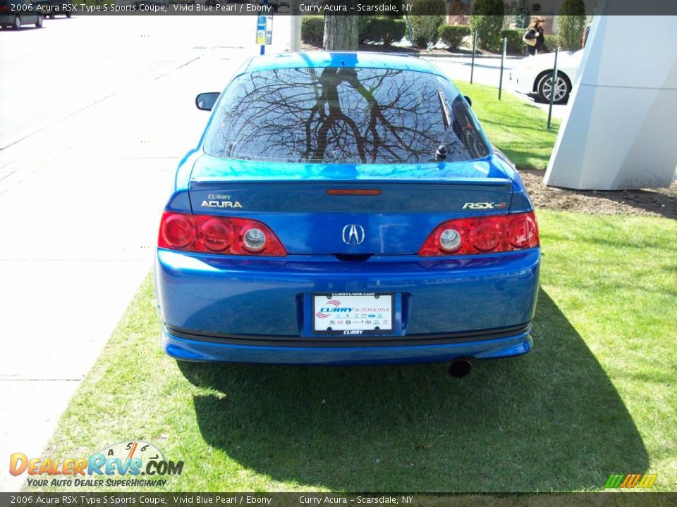 2006 Acura RSX Type S Sports Coupe Vivid Blue Pearl / Ebony Photo #5