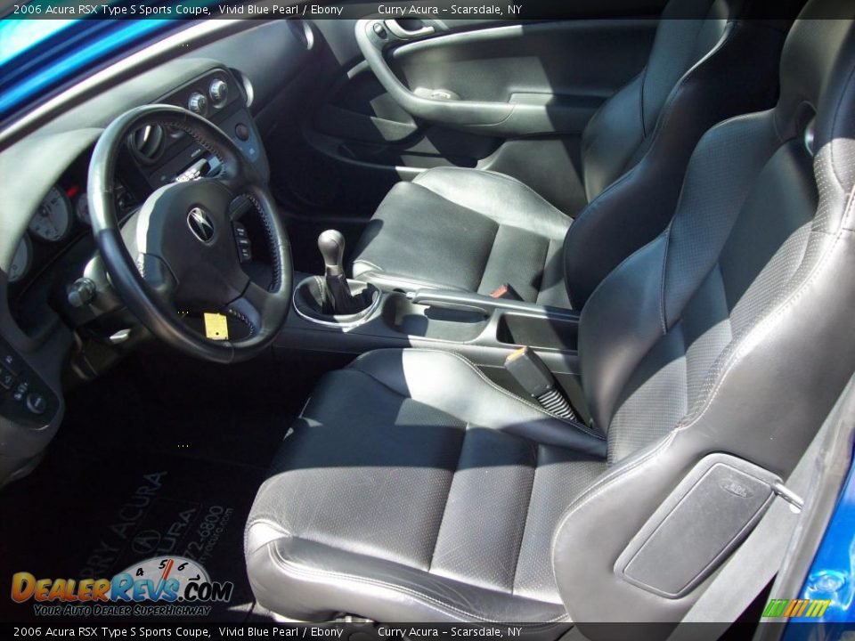 2006 Acura RSX Type S Sports Coupe Vivid Blue Pearl / Ebony Photo #8