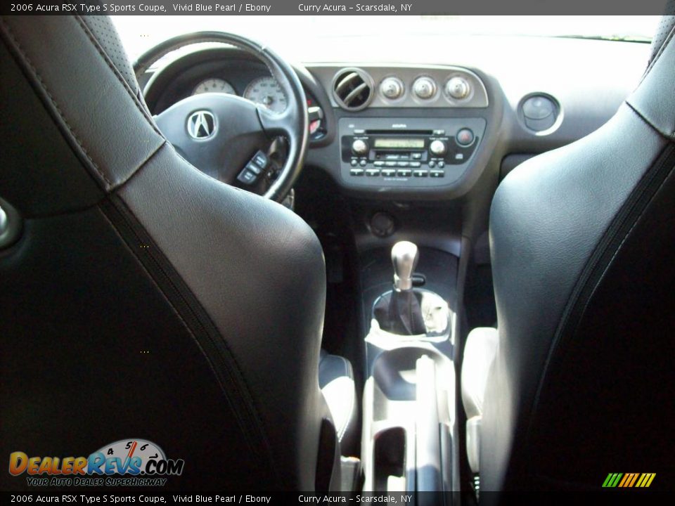 2006 Acura RSX Type S Sports Coupe Vivid Blue Pearl / Ebony Photo #17