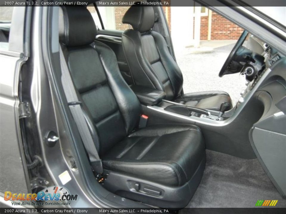 Ebony Interior - 2007 Acura TL 3.2 Photo #6
