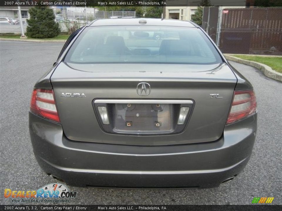2007 Acura TL 3.2 Carbon Gray Pearl / Ebony Photo #12