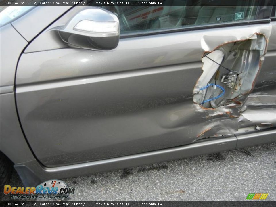 2007 Acura TL 3.2 Carbon Gray Pearl / Ebony Photo #24