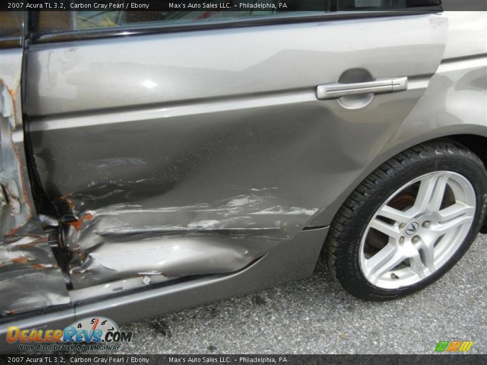 2007 Acura TL 3.2 Carbon Gray Pearl / Ebony Photo #25