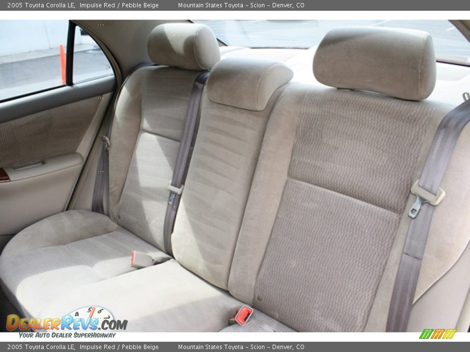2005 Toyota Corolla LE Impulse Red / Pebble Beige Photo #15