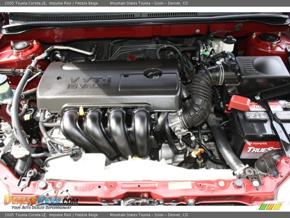 2005 Toyota Corolla LE Impulse Red / Pebble Beige Photo #19