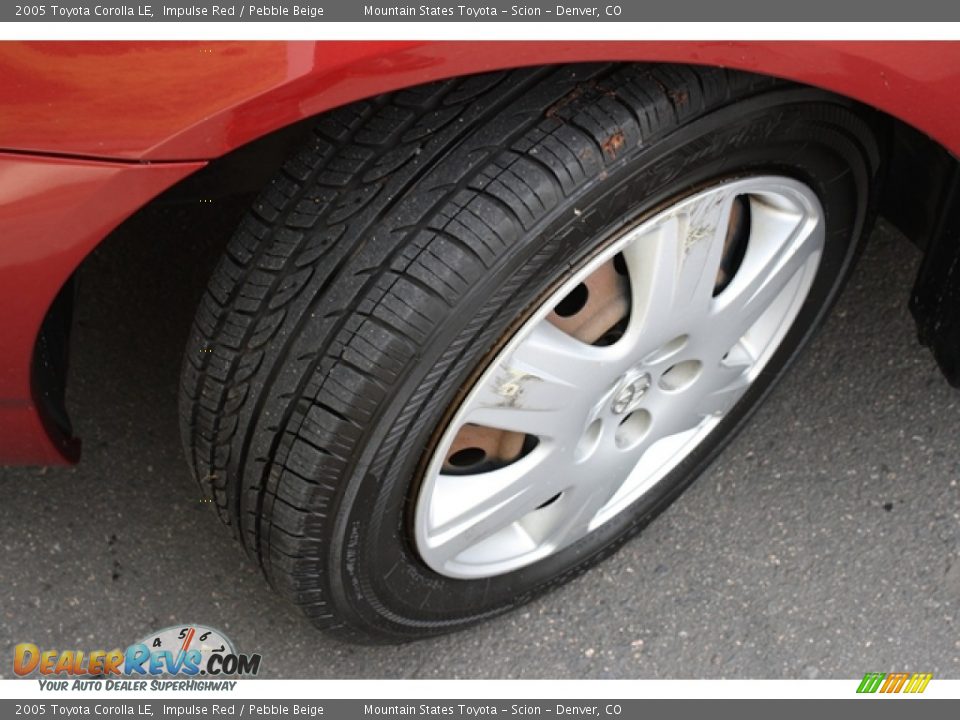 2005 Toyota Corolla LE Impulse Red / Pebble Beige Photo #20