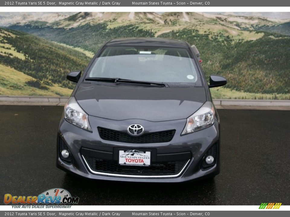 2012 Toyota Yaris SE 5 Door Magnetic Gray Metallic / Dark Gray Photo #3