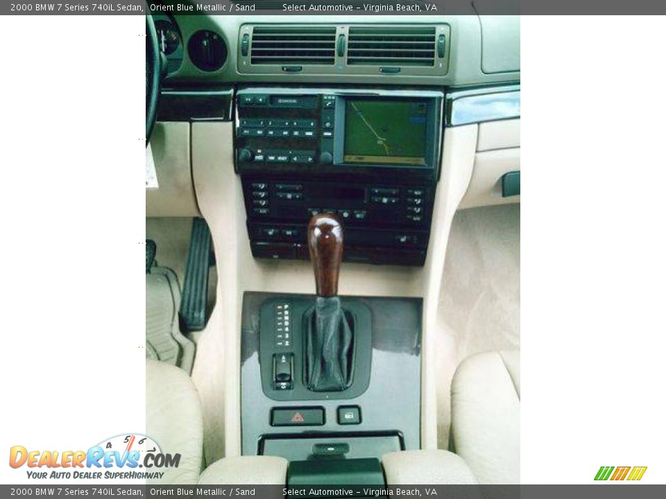 2000 BMW 7 Series 740iL Sedan Orient Blue Metallic / Sand Photo #17