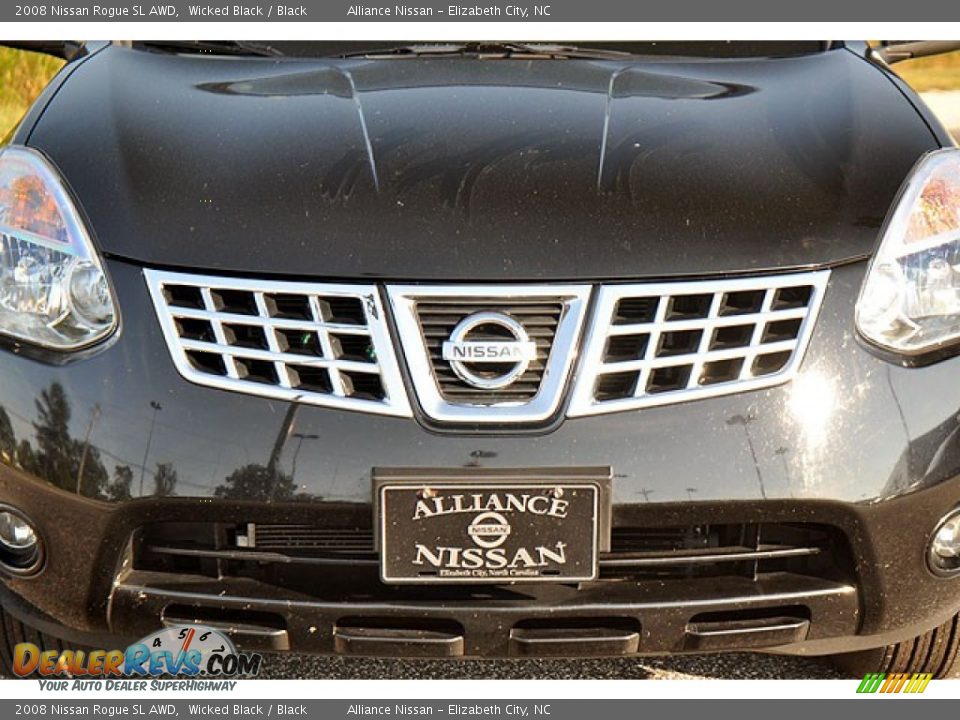 2008 Nissan Rogue SL AWD Wicked Black / Black Photo #2