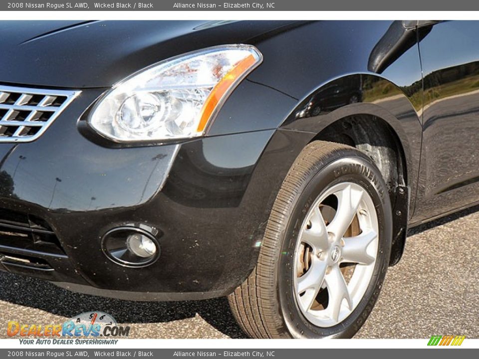 2008 Nissan Rogue SL AWD Wicked Black / Black Photo #3