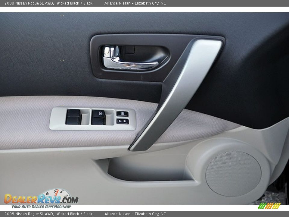 2008 Nissan Rogue SL AWD Wicked Black / Black Photo #7