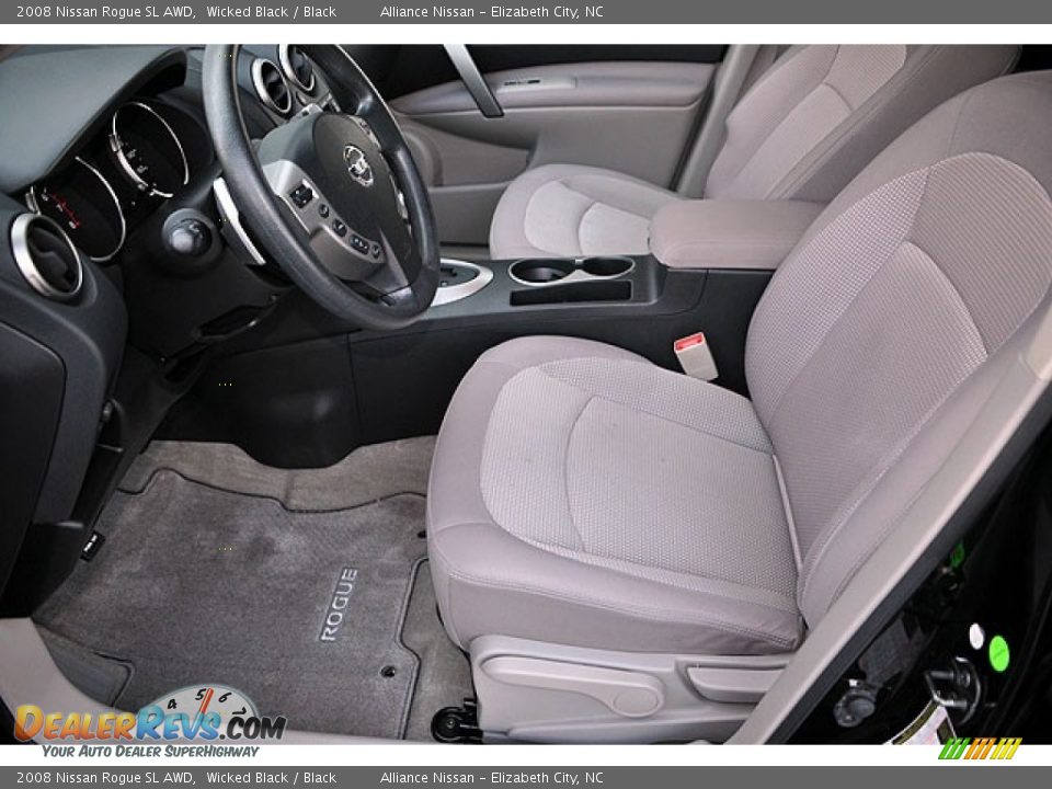 2008 Nissan Rogue SL AWD Wicked Black / Black Photo #12