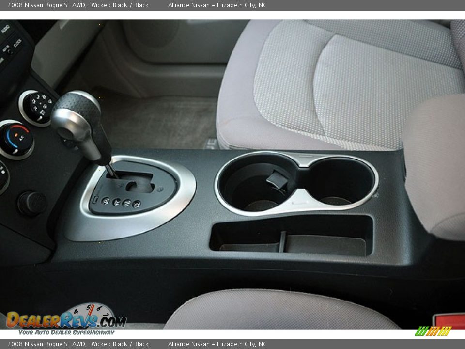 2008 Nissan Rogue SL AWD Wicked Black / Black Photo #13