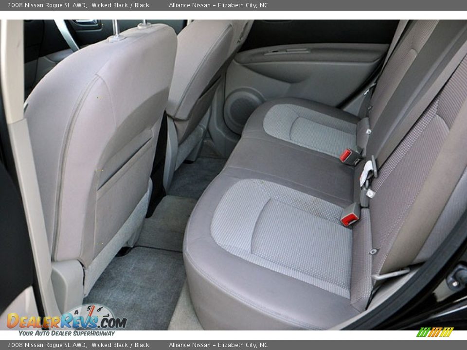 2008 Nissan Rogue SL AWD Wicked Black / Black Photo #14