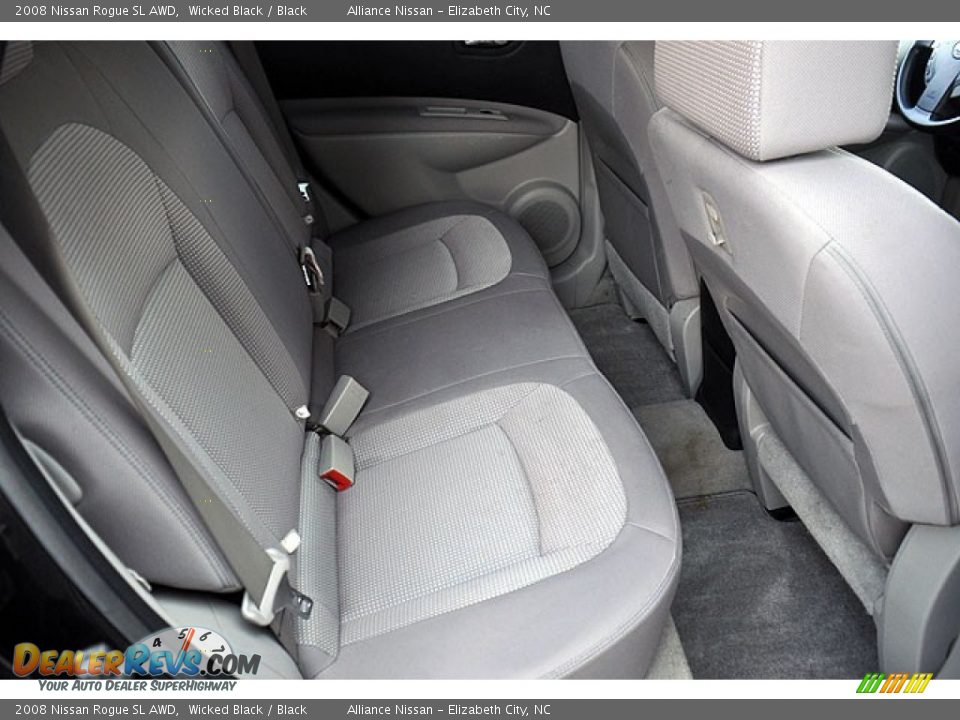 2008 Nissan Rogue SL AWD Wicked Black / Black Photo #16