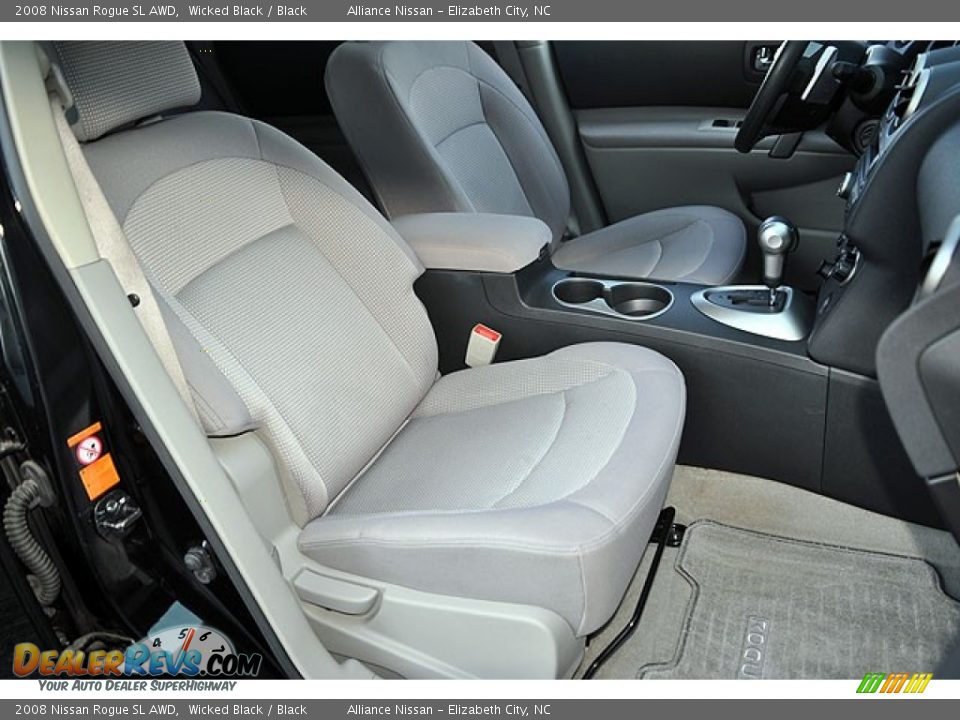 2008 Nissan Rogue SL AWD Wicked Black / Black Photo #18