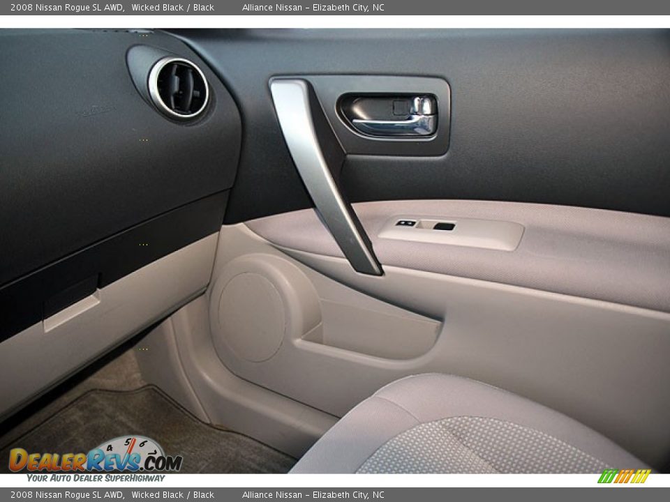 2008 Nissan Rogue SL AWD Wicked Black / Black Photo #19