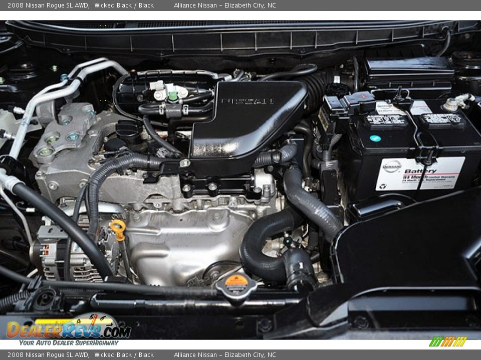 2008 Nissan Rogue SL AWD Wicked Black / Black Photo #21