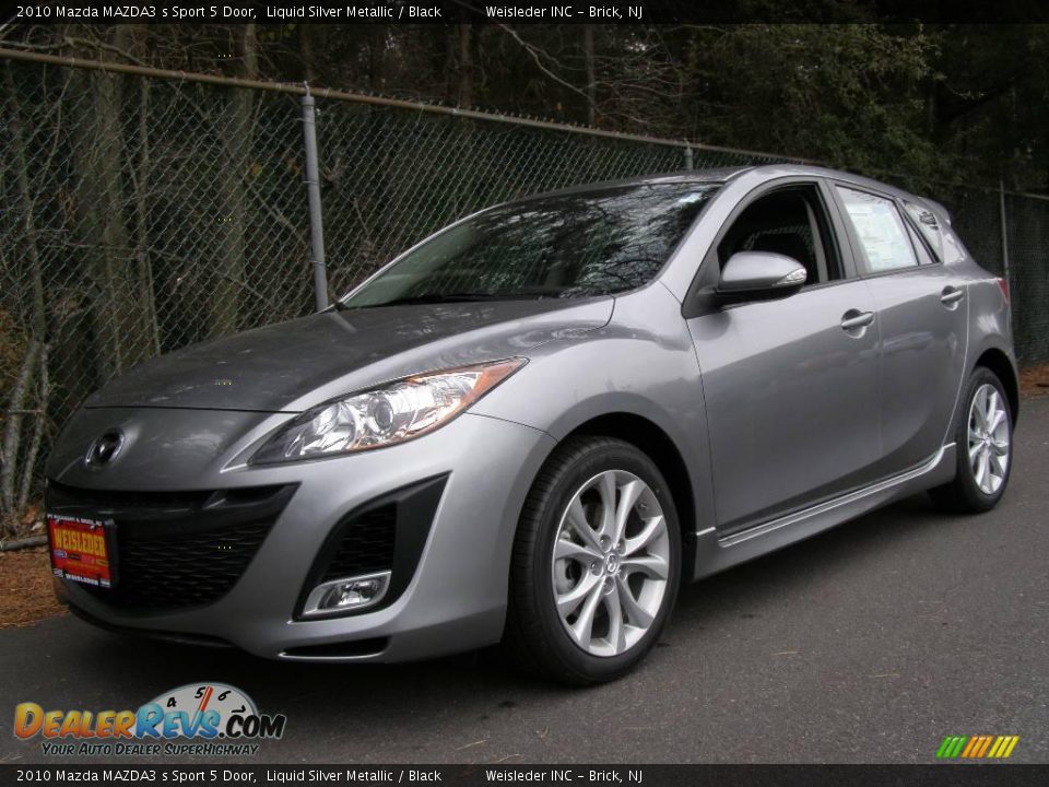 2010 Mazda MAZDA3 s Sport 5 Door Liquid Silver Metallic / Black Photo #1